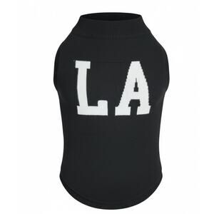 Manfinity LA Knit Sweater Vest Black White Sleeveless Pullover Men’s Size S